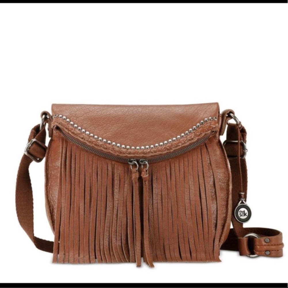 The Sak Silverlake Fringe & Stud Leather Bag